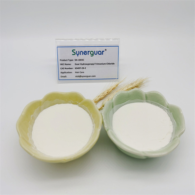 A goma de guar Cationic superior com qualidade superior tem o alto nível da substituição e da transparência alta para cuidados capilares