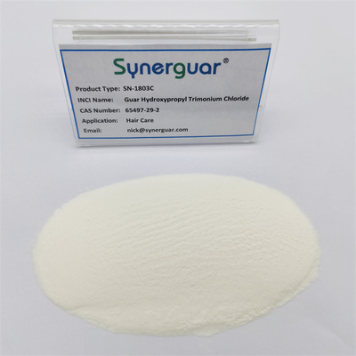 A goma de guar Cationic superior com qualidade superior tem o alto nível da substituição e da transparência alta para cuidados capilares