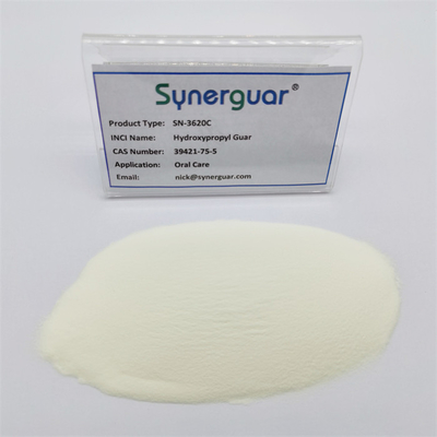 A goma de guar Hydroxypropyl superior com qualidade superior tem a viscosidade média e a transparência alta para o cuidado oral