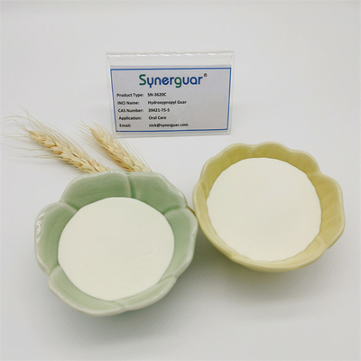 A goma de guar Hydroxypropyl superior com qualidade superior tem a viscosidade média e a transparência alta para o cuidado oral