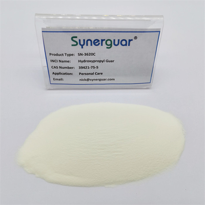 A goma de guar Hydroxypropyl superior com qualidade superior tem a viscosidade média e a transparência alta para cuidados pessoais