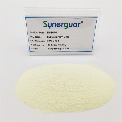 A goma de guar Hydroxypropyl com de alta qualidade tem a viscosidade alta super e o grau de substituição médio para o óleo Fracking