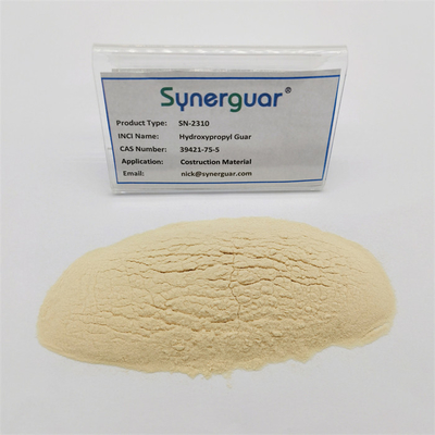 A goma de guar básica tem a viscosidade média e o grau de substituição superior para o material de Costruction