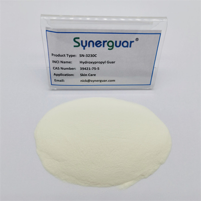 A goma de guar Hydroxypropyl superior com qualidade superior tem a viscosidade média e a transparência alta para cuidados com a pele