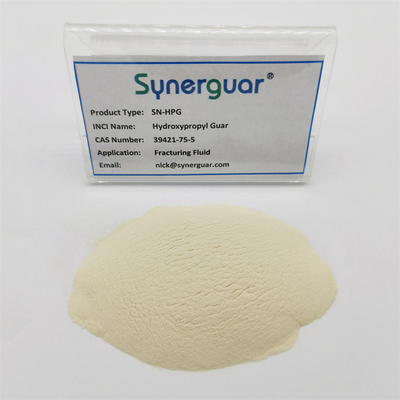 Goma de guar hidroxipropila básica com desempenho de alto custo e alta viscosidade para fluido de fraturamento