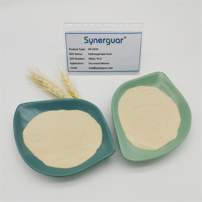 A goma de guar Hydroxypropyl com eficaz na redução de custos tem a viscosidade média e o grau de substituição superior para almofariz Seco-misturado