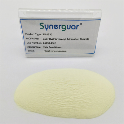 Auto que hidrata modificadores naturais altos do Rheology do condicionador de cabelo do cloreto de Hydroxypropyltrimonium do guar da viscosidade
