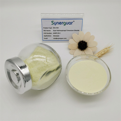 Branco ao cloreto Hydroxypropyl de Trimonium do champô amarelado dos cuidados capilares do guar