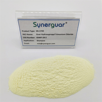 Branco ao cloreto Hydroxypropyl de Trimonium do champô amarelado dos cuidados capilares do guar