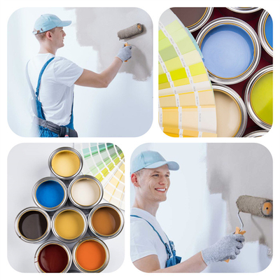 A goma de guar com desempenho custado alto tem a viscosidade e o alto nível altos da substituição para a pintura carregada água