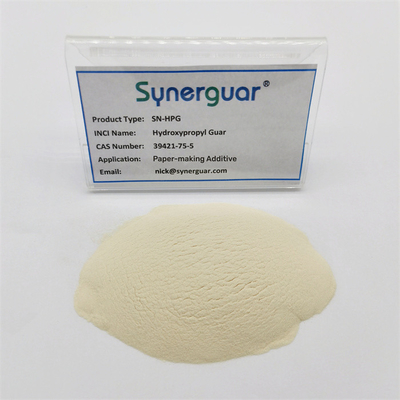 O guar de hidroxipropilo básico do CAS n.o 39421-75-5 tem uma alta viscosidade para o agente de resistência seca